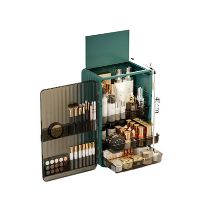 Luxury Cosmetics Storage Case with Locking Lid