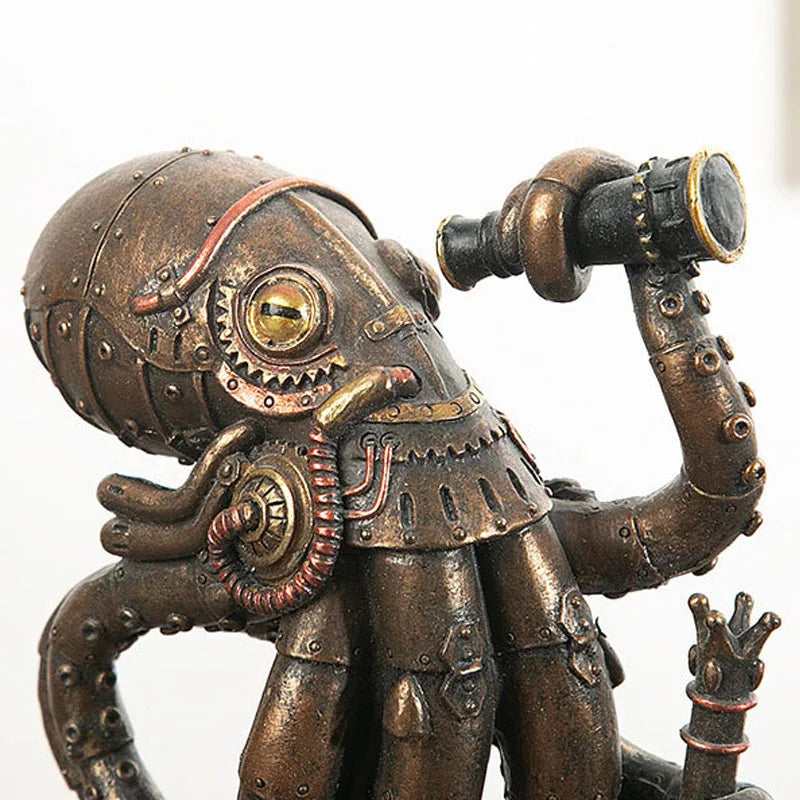 Unique Octopus Gear Tabletop Decor Figurine