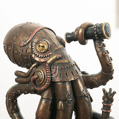Unique Octopus Gear Tabletop Decor Figurine