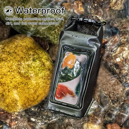 Waterproof 2L Dry Sack with Phone Window for Swimming