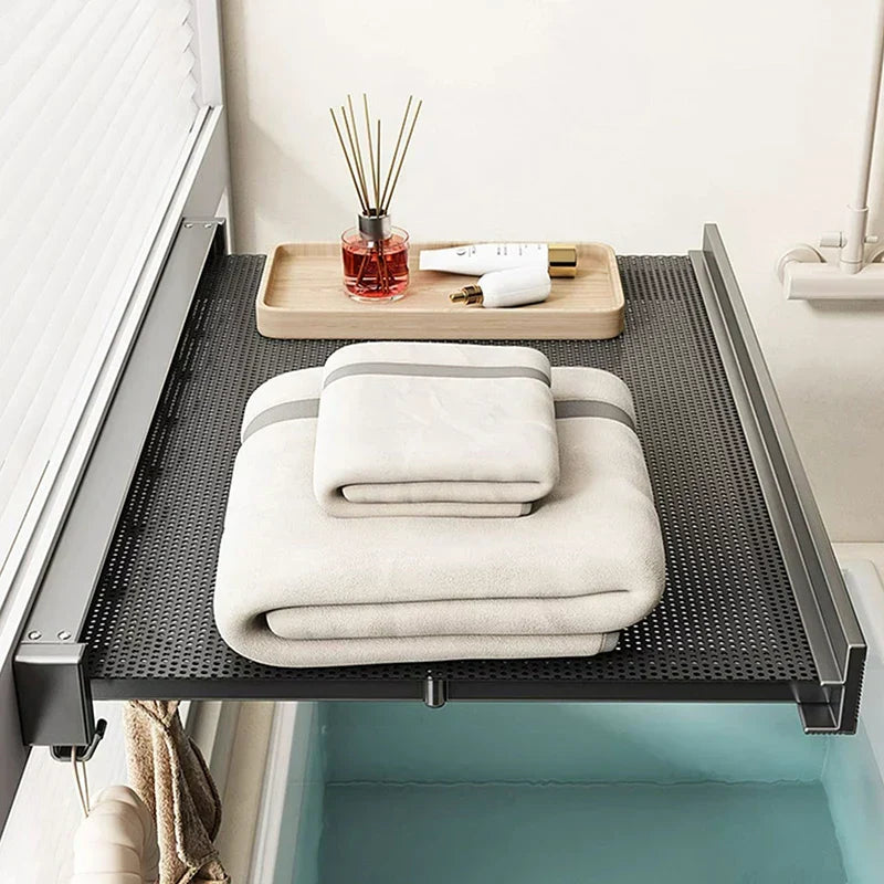 Space Saving Foldable Towel Storage Rack