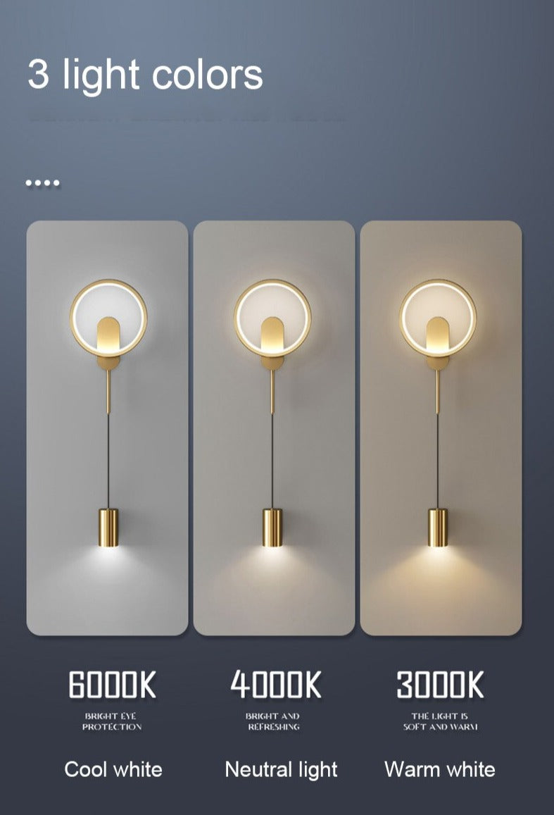 Contemporary LED Gold Sconce Wall Lamp 24W