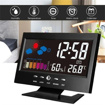 Clear LCD Radio Controlled Alarm Clock