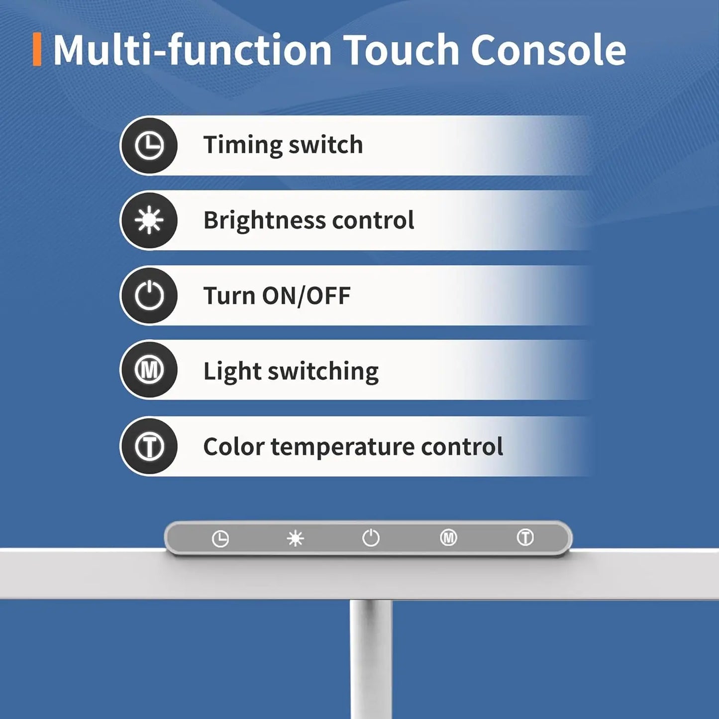 Bright LED Desk Light with Clamp and Adjustable Arm