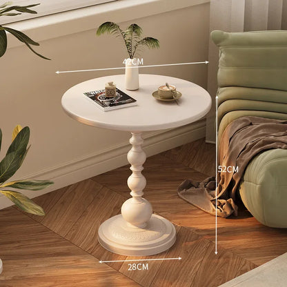 Compact Round Side Table