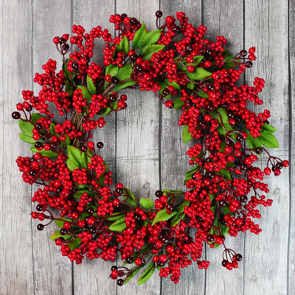 Beautiful Christmas Cranberry Door Wreath