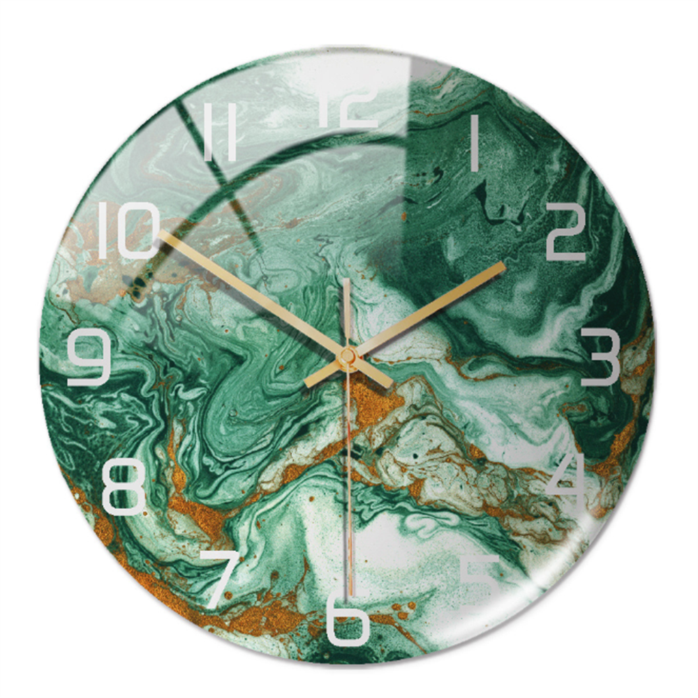 Elegant Silent Marble Wall Clock - Luxicro