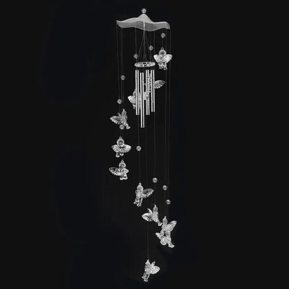 Delicate Garden Wind Chime with Bells and Butterfly