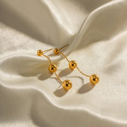 Sparkling Dangling Beaded Chandelier Earrings