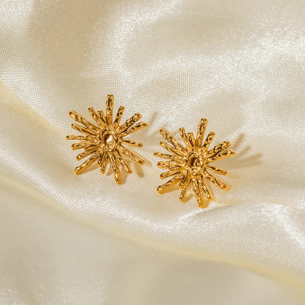 Tiny Glitter Ball Stud Earrings