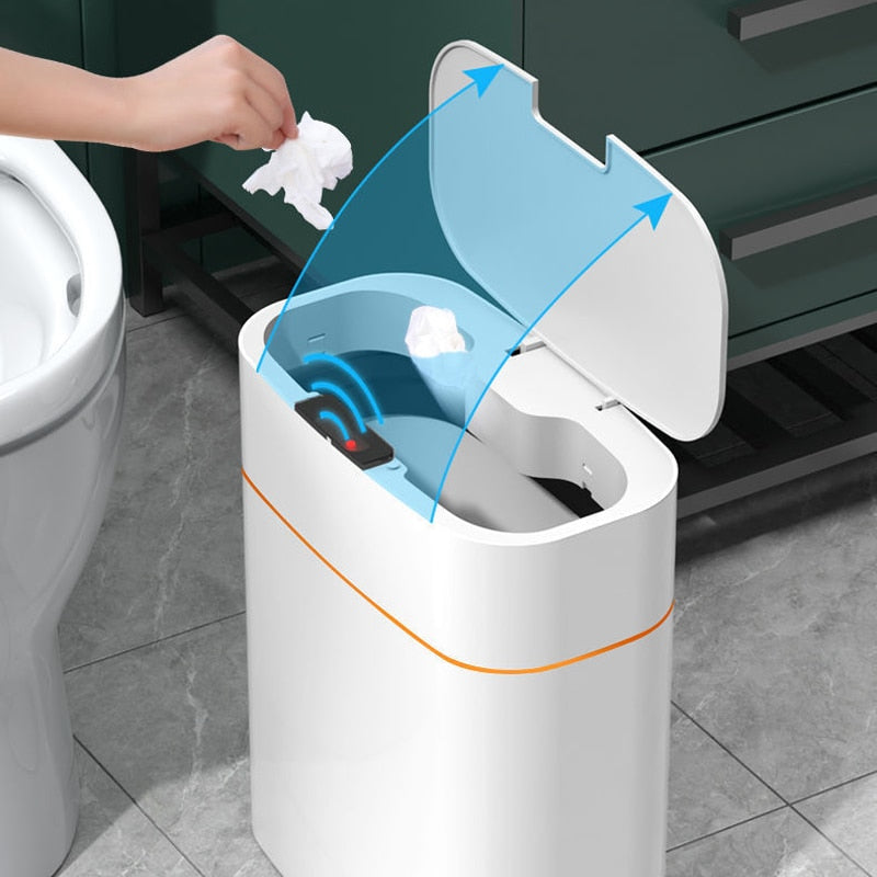 Automatic Quiet Sensor Bin 13L Waterproof Trash Can