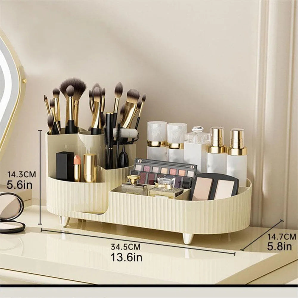 Premium Beauty Storage with Compact Rotating Case