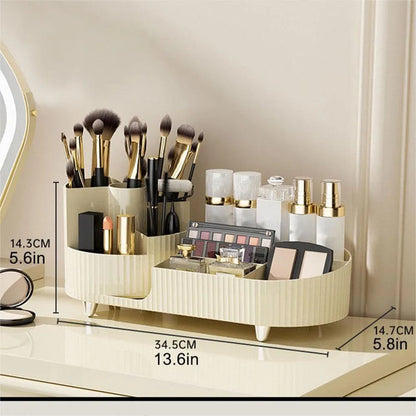 Premium Beauty Storage with Compact Rotating Case