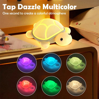 Fun Turtle Night Light Silicone USB Powered Lamp