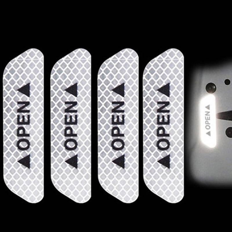 Bright Reflective Safety Alert Stickers 4 Pack