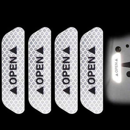 Bright Reflective Safety Alert Stickers 4 Pack
