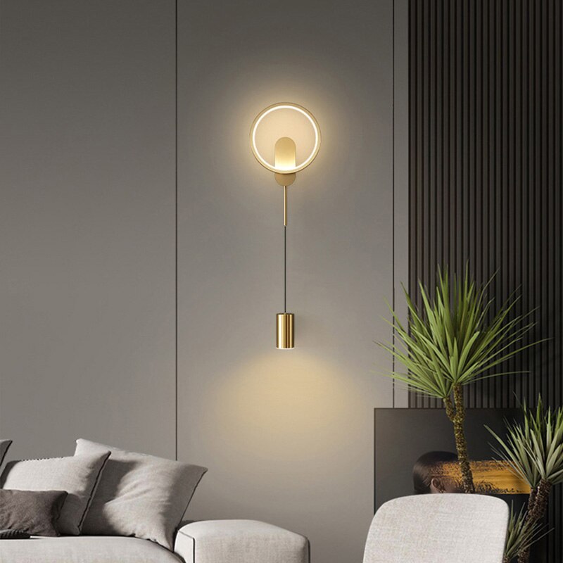Contemporary LED Gold Sconce Wall Lamp 24W