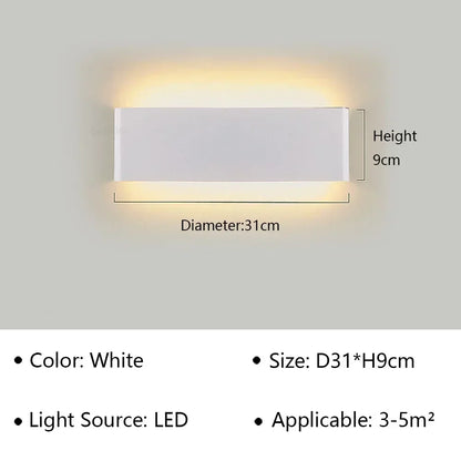 Stylish LED Wall Sconce with Soft White Light