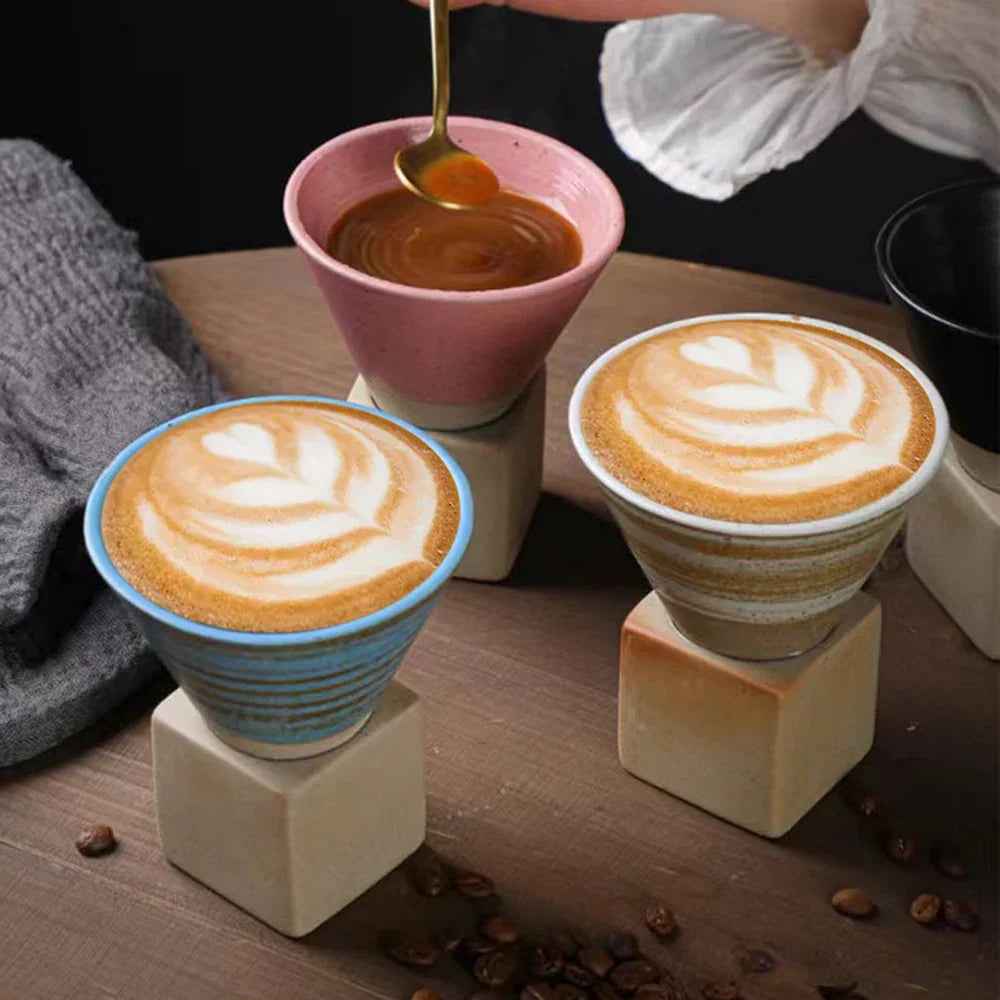 Vintage Style Asian Coffee Cup Set