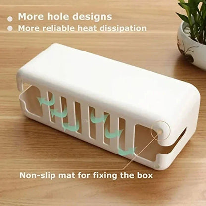 Compact Office Cord Storage Box