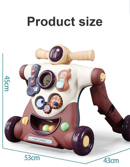 3 in 1 Baby Activity Walker Learning Cart