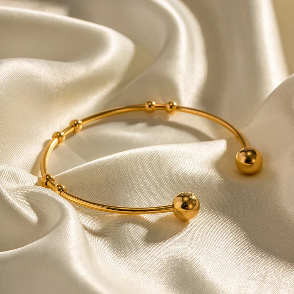 Stylish Beaded Cuff Bracelet Accessory