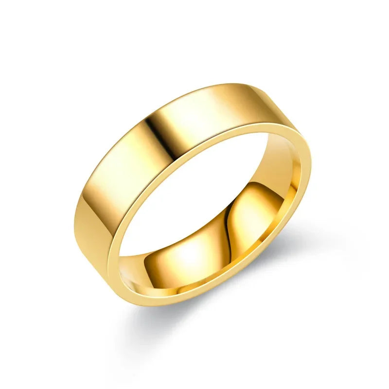 Personalized Initial Silver Band Ring
