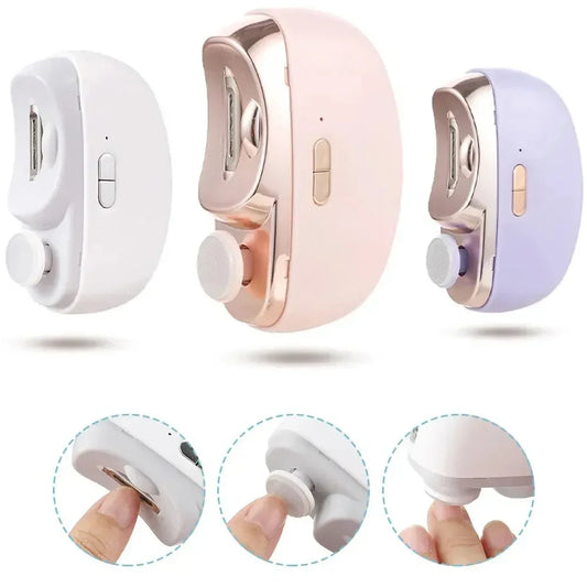 Baby Nail Trimmer 2-in-1 Safe Electric Clippers - Luxicro