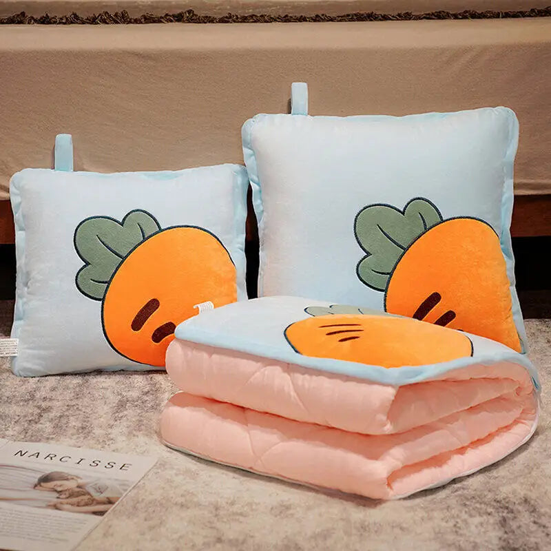 Cozy Childrens Neck Pillow Blanket Set