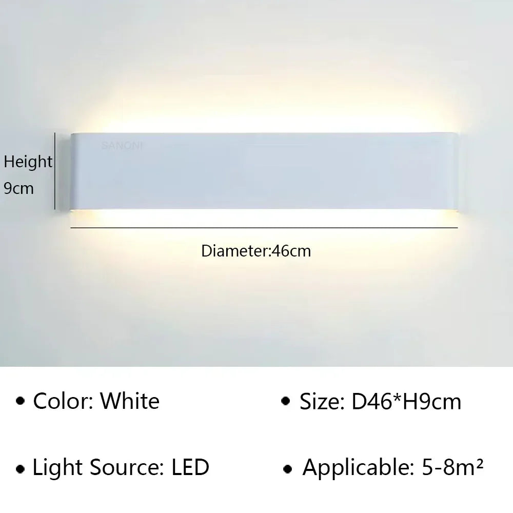 Stylish LED Wall Sconce with Soft White Light