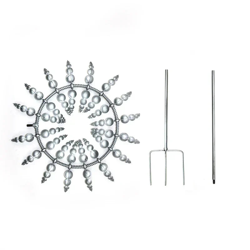 Vibrant Outdoor Solar Wind Spinner Decoration