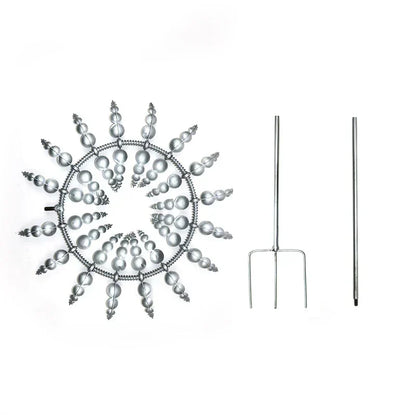 Vibrant Outdoor Solar Wind Spinner Decoration