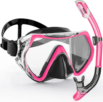 Full Face Easy Breathing Snorkeling Mask Set