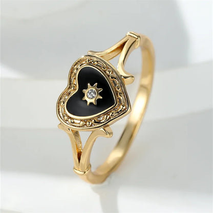 Classic Love Heart Diamond Ring