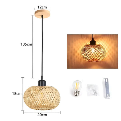 Elegant Braided Hanging Light - Luxicro