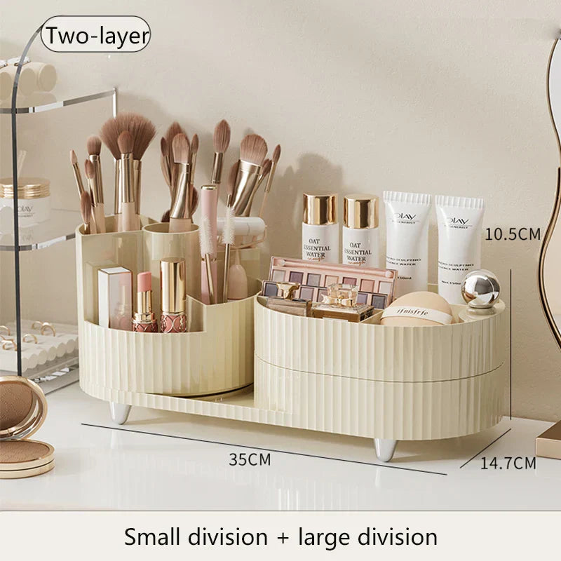 Transparent Spinning Cosmetic Organizer Box