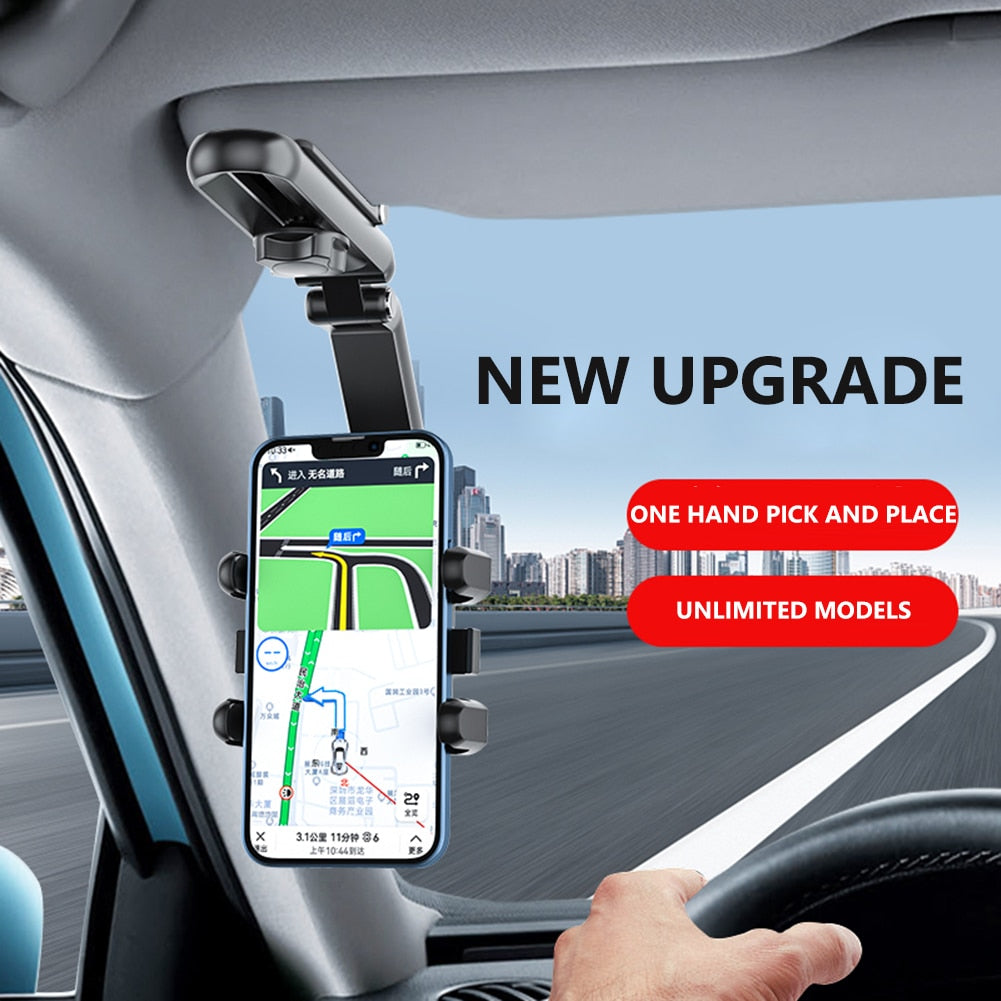 Adjustable Car Phone Holder Visor Mount