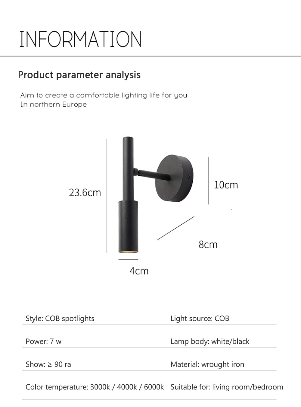 Versatile Adjustable Reading Wall Lamp