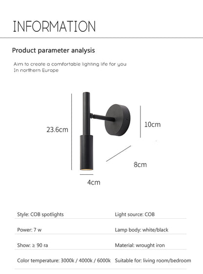 Versatile Adjustable Reading Wall Lamp