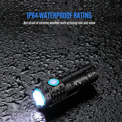 Compact Rechargeable LED Torch 1000 Lumens