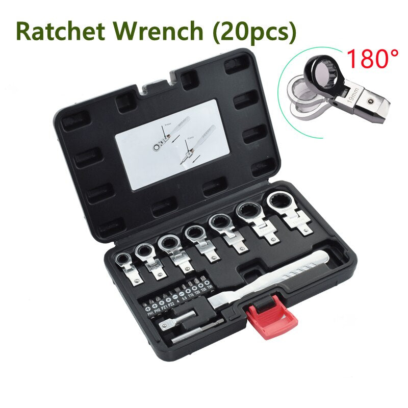 Complete Pro Ratchet Socket Set Tool Kit - Luxicro