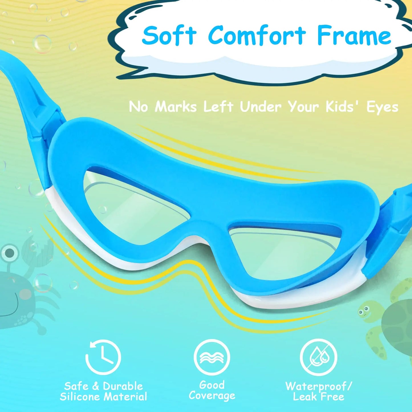 Kids Waterproof Swimming Goggles
