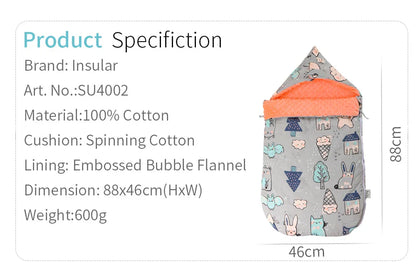 Soft Baby Sleep Sack with Hooded Blanket
