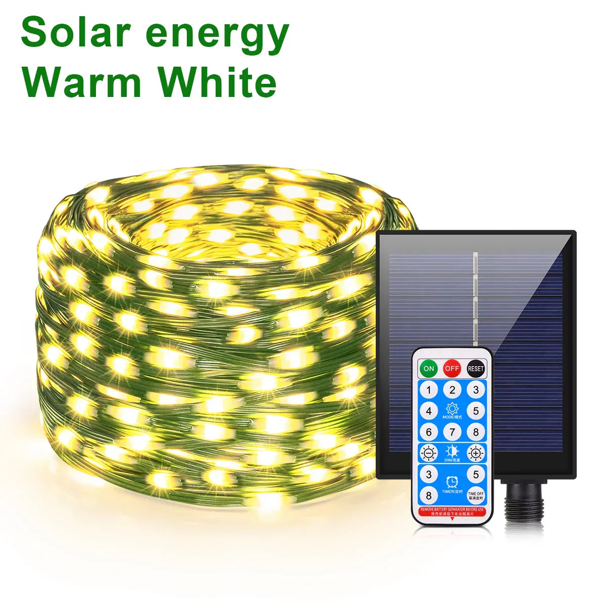 Garden Solar String Lights 100M Waterproof LED Decor