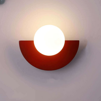 Contemporary Half Moon Steel Wall Lamp