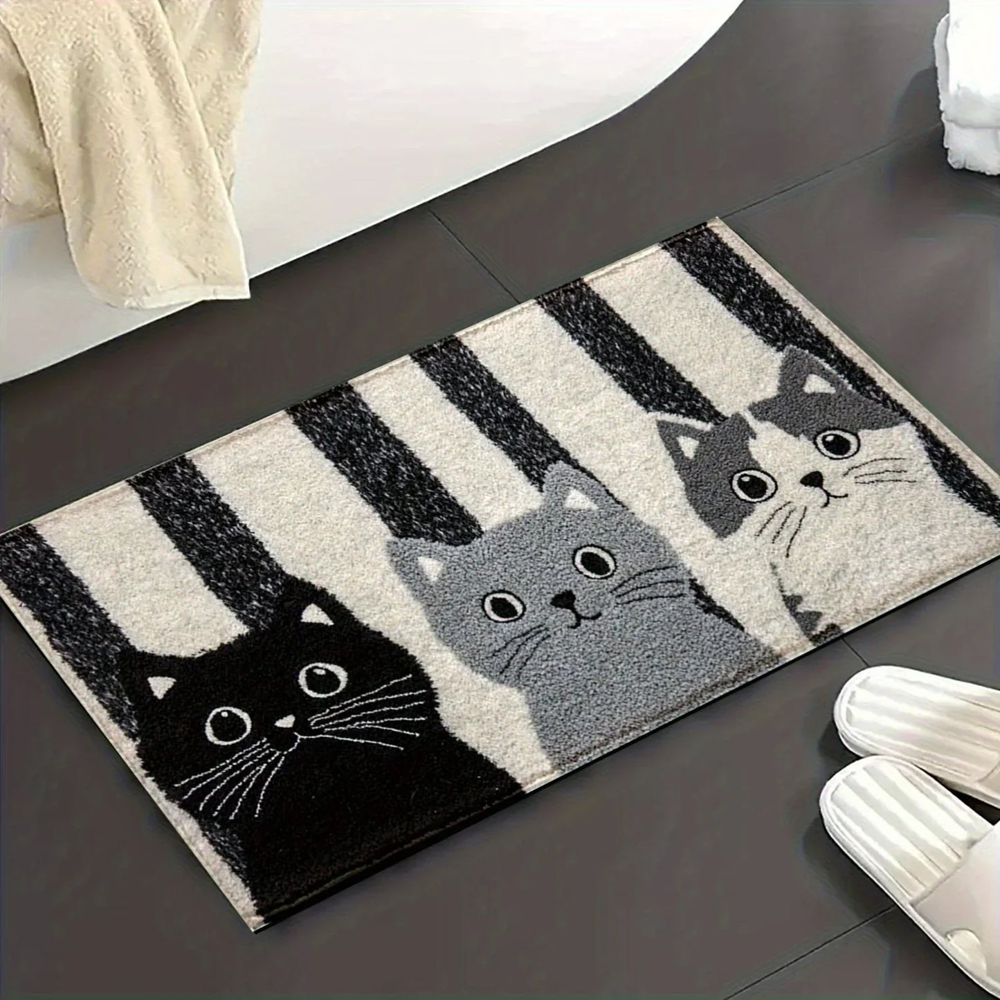Colorful Cat Theme Rug Mat