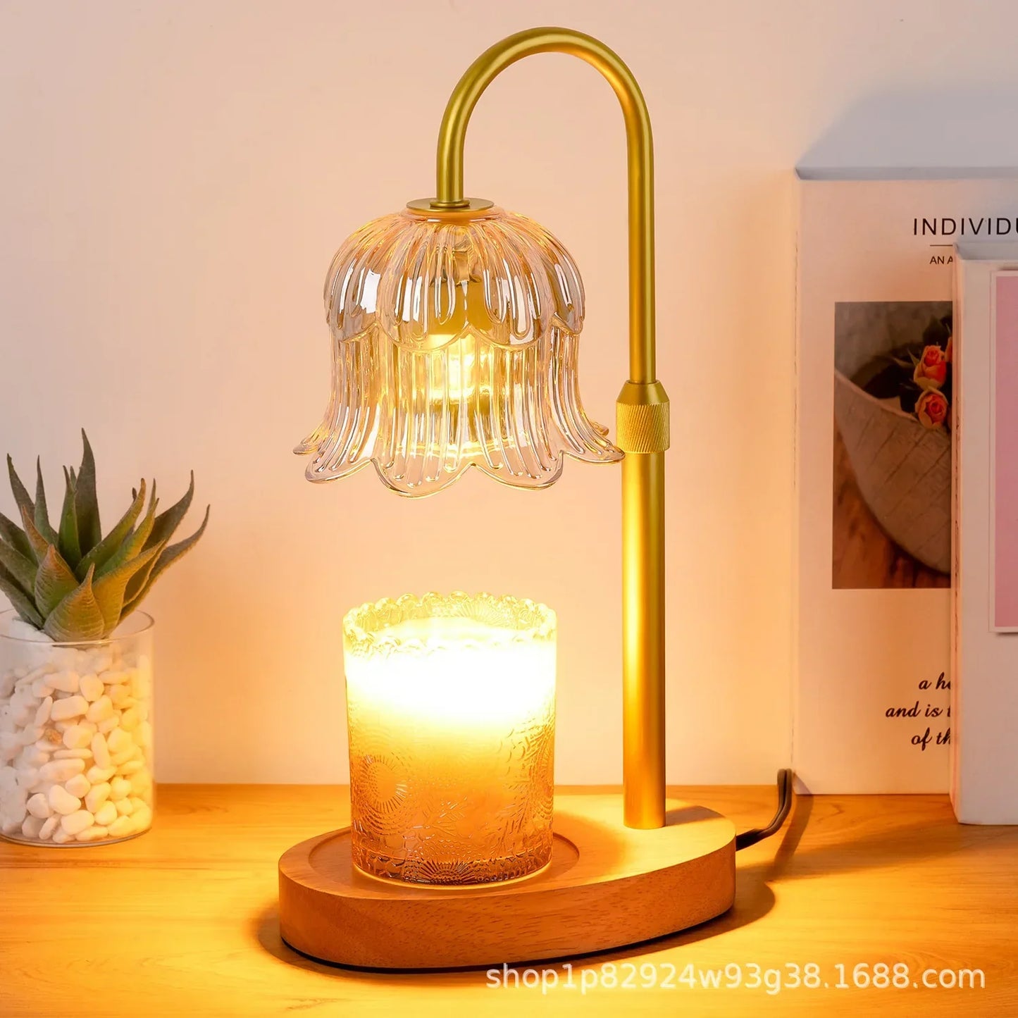 Cozy Electric Candle Light with Adjustable Stand and Timer