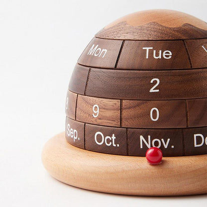 Rustic Wooden Desk Calendar