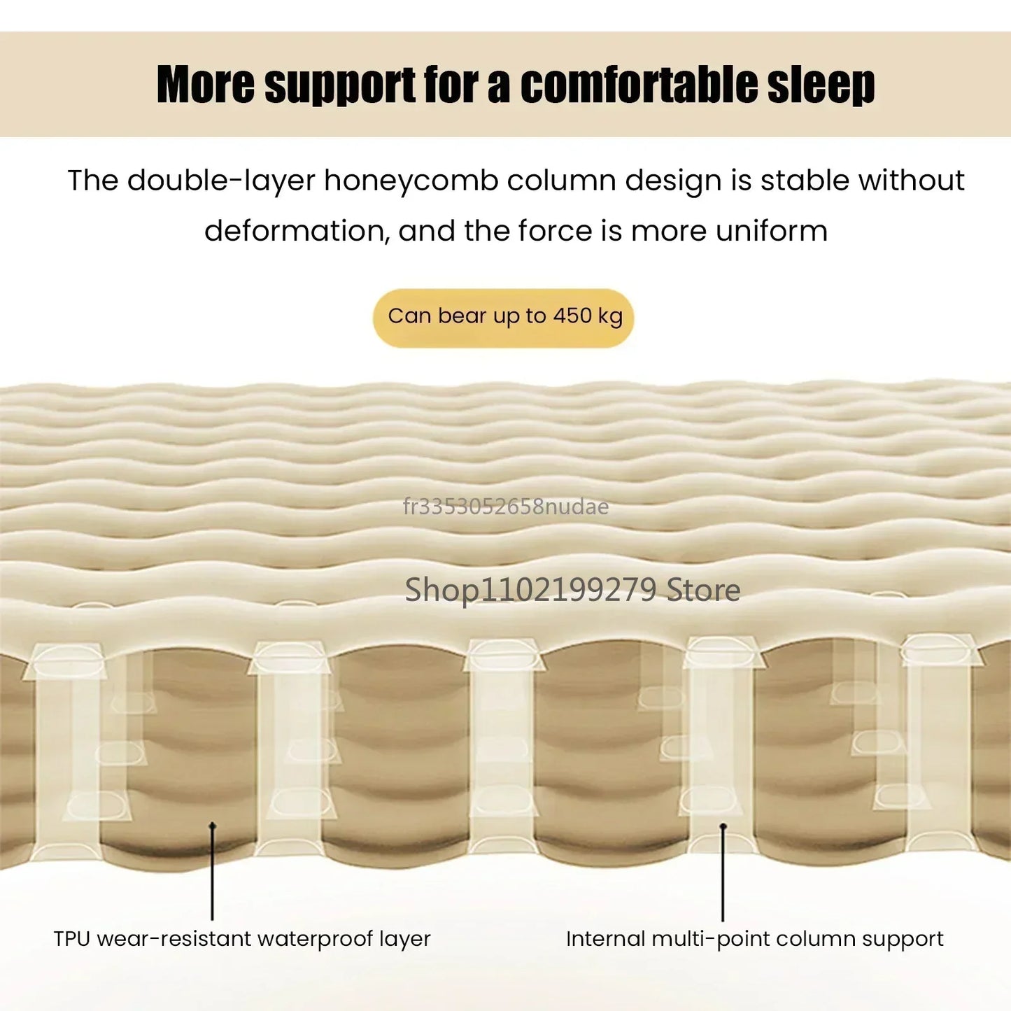 Lightweight Waterproof Camping Sleep Mat with Pump