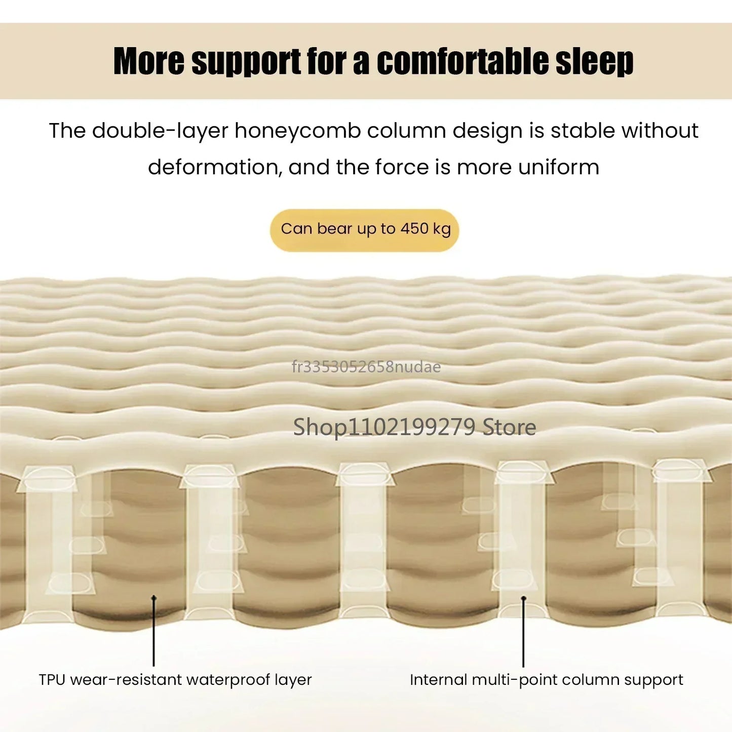Portable Inflatable Outdoor Sleeping Mattress
